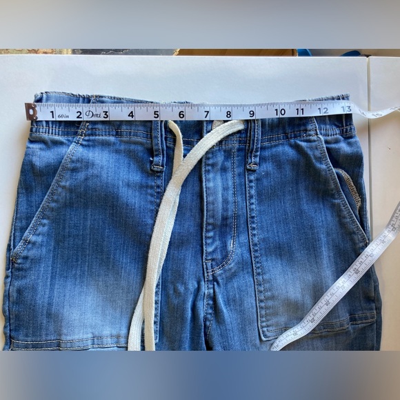 Judy Blue High Waist Drawstring Denim Jeans Zip Fly Belt Loops Pockets Size 25 - Picture 15 of 16